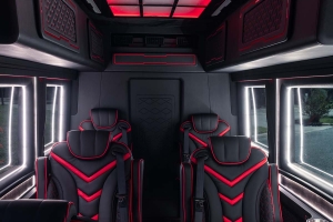 Premier Seating Black Red Inlay