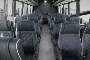 Custom Leather Bus Seats