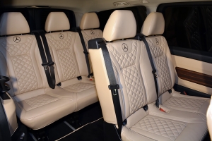 Luxury Beige Leather Seats - Mercedes Metris