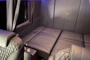 Shuttle Seating Black Diamond Stitch