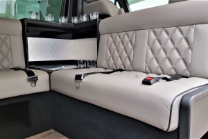 Shuttle Seating Diamond Inlay