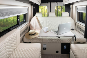 Leather Sofa and Bench Seating - Transit Van